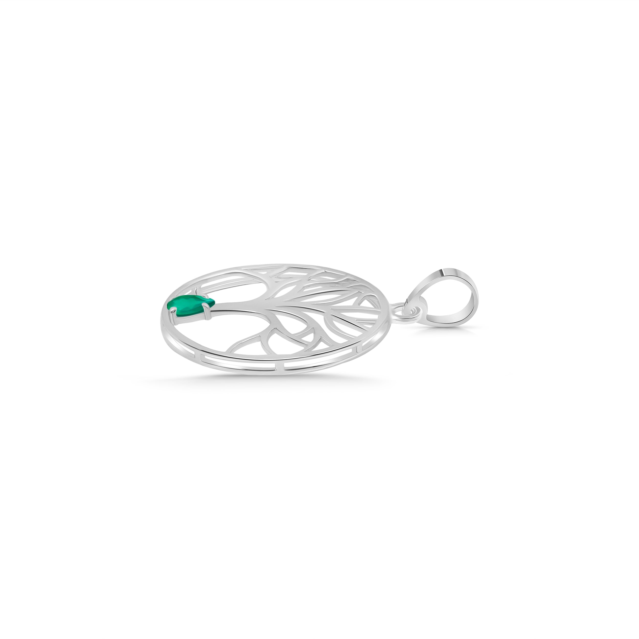 Green Onyx Pendant-(GRO-SN-154.)